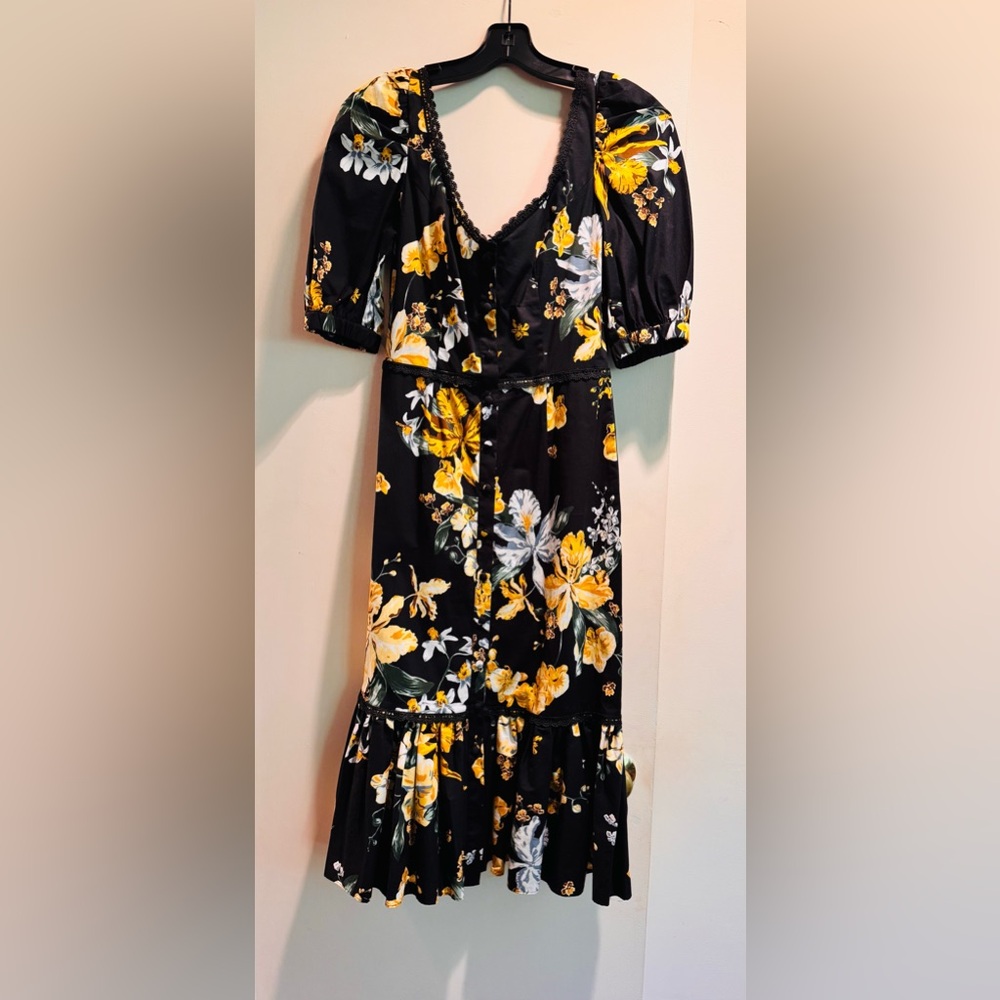 Marchesa Notte Elegant Floral Maxi Dress
